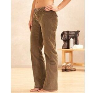 Athleta golden brown Dipper corduroy flare hiking pants Size 12 T